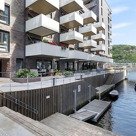 Oceanfront Apartment - Oslo Central - Private Patio 외부 사진