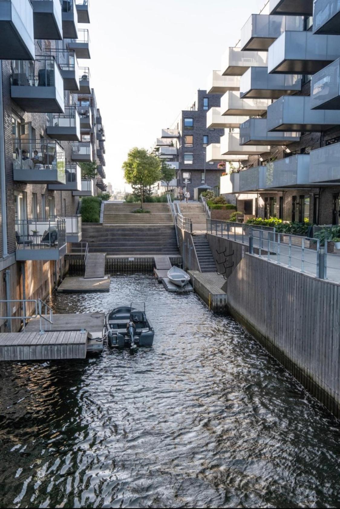Oceanfront Apartment - Oslo Central - Private Patio 외부 사진